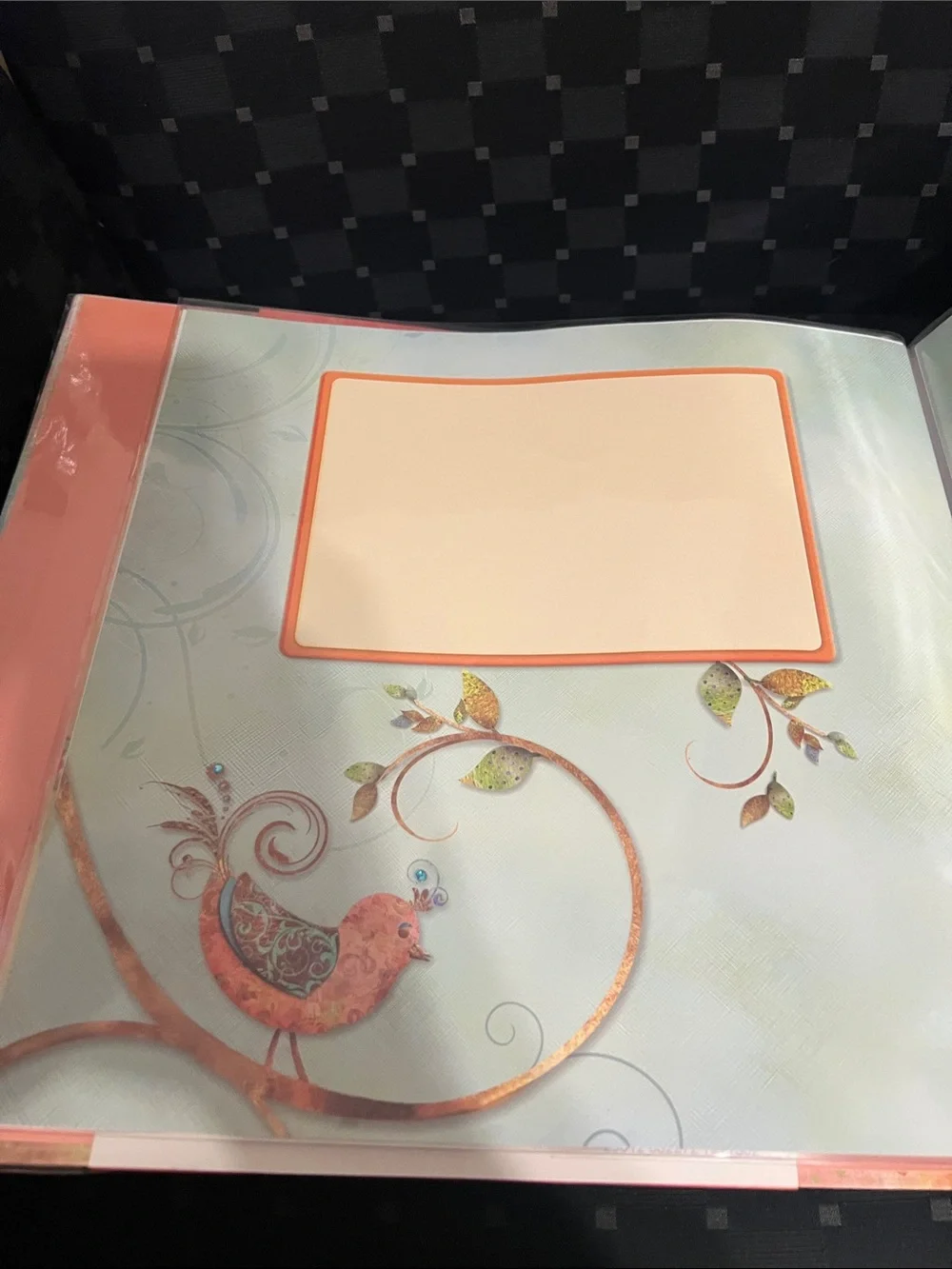 Scrapbook Decorative 12x12 Album Pages - Coral & Teal